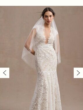 Wtoo by Watters Philomene Lace Cap-Sleeve Wedding Gown Anthropologie
